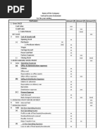 Format of Income Statement