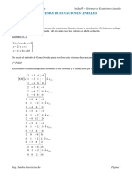 Clase 5 Sistemas de Ecuaciones Lineales