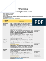 Outcomes Lesson Plan Chunking