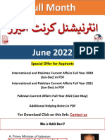 International Current Affairs June 2022