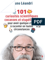 101 Curiosités Scientifiques Cocasses & Stupéfiantes Pour Avoir Quelque Chose À Raconter en Toutes Circonstances Bruno Léandri Vuibert