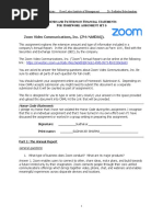 Trend in Zoom Annual Report