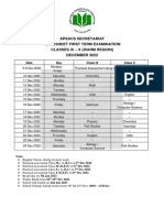 Datesheet IX X Term Exams Warm Region