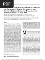 Partial Range of Motion Exercise Is Effective For Facilitating Muscle Hypertrophy and Function Through Sustained Intramuscular Hypoxia in Young Trained Men