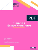 Ensayo PAES Ciencias Técnico Profesional - Preuniversitario Cumbre