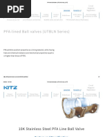 PFA-lined Ball Valves (UTBLN Series) - KITZ