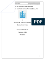 LMTD Calculations of Heat Exchangers Using DWSIM