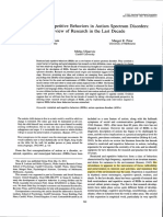 Restricted and Repetitive Behaviors in Autism Spectrum Disorders. A Rewiew of Research in The Last Decade