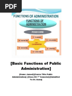 Functions of Public Administration 2 1 1 1 2 1 1 1