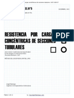 COLD-ForMED STEEL N5. Resistencia Por Cargas Concéntricas de Secciones Tubulares. AISI S100-07