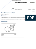 Test Procedure (Margin Pressure and Load Sensing Pressure)