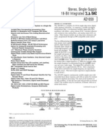 Stereo, Single-Supply 18-Bit Integrated DAC AD1859: SD Modulator With Triangular PDF Dither