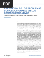 Prevención de Los Problemas Socioemocionales en Los Centros Educativos