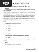 Case Study Toyota Summary