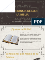 Importancia de Leer La Biblia