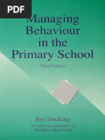 Managing Behaviour in The Primary School