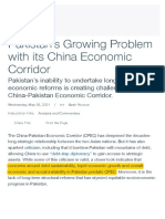 Pakistan - S Growing Problem With Its China Economic Corridor - USIP