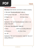 IEO English Important Questions Class 11