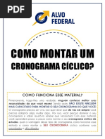 1 Como Montar Um Cronograma Ciclico - Alvofederal - Material Gratuito