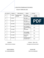 Jadwal Kegiatan Pembinaan Posyandu TH 2022