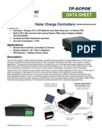 TP-SCPOE Charge Controller Spec Sheet