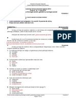 TEST DE BACALAUREAT REZOLVAT E - D - Anat - Fiz - Gen - Ec - Um - 2014 - Var - 04 - LRO