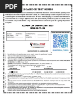 Legaledge Test Series: All India Law Entrance Test 2023 Mock Ailet #02