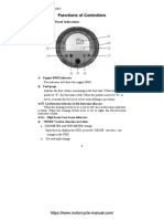 Functions of Controllers: Instrument Panel Indications