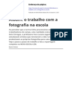 Album o Trabalho Com A Fotografia Na Escola