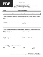 Avaliação Formativa 1 - 8º Ano