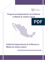 Programa de Implementación de La Reforma en Materia de Justicia Laboral