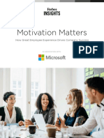 Motivation Matters - How Great Employee Experience Drives Company Success