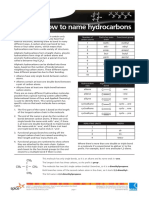 How To Name Hydrocarbons