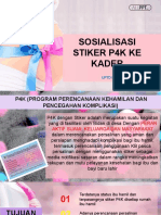 Sosialisasi Stiker P4K