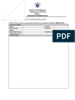 School Sports Registration Form