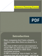 The Disaster Recovery Planning Process