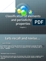 Classification of Elements and Periodicty