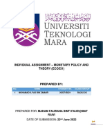 INDIVIDUAL ASSIGNMENT ECO531 (Mohamad Ilyas Bin Zamari) (2022745821)