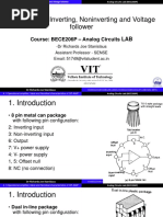 Inverting, Noninverting and Voltage Follower