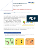 Ceba: San Francisco de Borja:: 1. A 4.° Grado Educación Física: Prof. Solón Paz López Montes de Oca