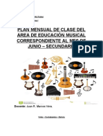 Plan de Clase Mes de Junio Secundaria