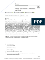 Political Communication in Local Elections: A Comparative Analysis of France and Poland