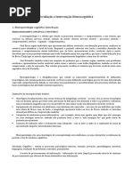 Avaliação e Intervenção Neurocognitiva-Apontamentos