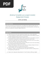 Activity Complete Your - Project Charter