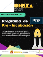 Bases Pre Incubación