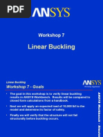 Linear Buckling: Workshop 7