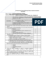 Annex 2B Child Protection Policy Implementation Checklist