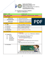 Punglihok: A Semi - Detailed Lesson Plan in GRADE 1 (Quarter 4, Module 6)