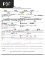 Jouhara Obe Ita - STUDENT'S INFORMATION SHEET - 2020