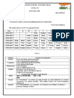 Class6 Syllabus